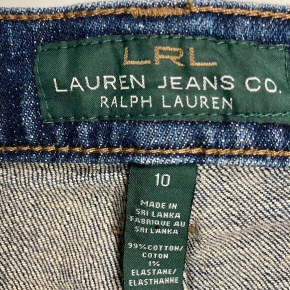 LAUREN JEANS CO. LRL Women’s Jeans Blue Size 10 Inseam 26” Short - Picture 6 of 9